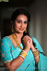 Laya stills at Vadhala Teaser Launch Event