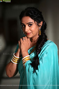 Laya stills at Vadhala Teaser Launch Event