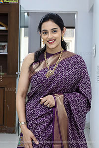 Sreelekha Chowdary Traditional stills in Saree, HD Gallery