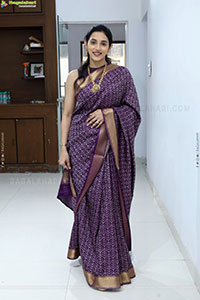 Sreelekha Chowdary Traditional stills in Saree, HD Gallery