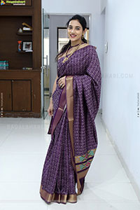Sreelekha Chowdary Traditional stills in Saree, HD Gallery