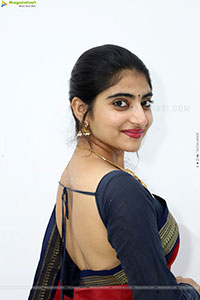 Vandana Chauhan stills in Traditional Saree, HD Gallery