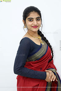 Vandana Chauhan stills in Traditional Saree, HD Gallery