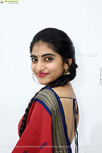 Vandana Chauhan stills in Traditional Saree, HD Gallery