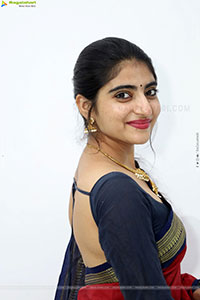 Vandana Chauhan stills in Traditional Saree, HD Gallery