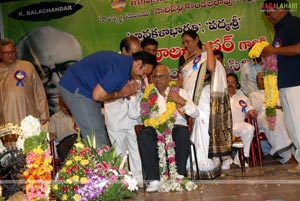 Balachander Awarded 'Pride of Indian Cinema' by Yuvakalavahini