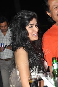 Anjala Javeri in White Dress