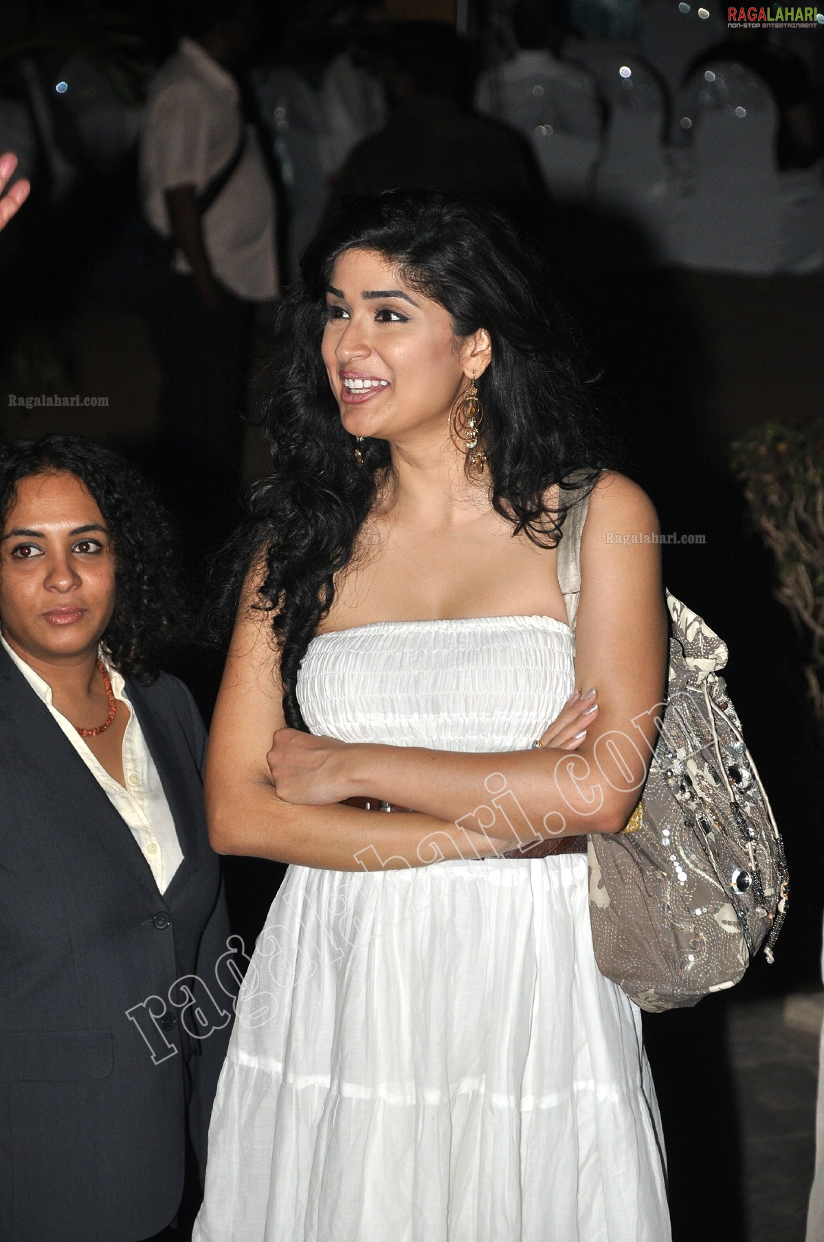 Anjala Zaveri in White Mini Dress - HD Gallery
