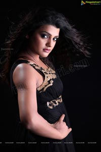 Tashu Kaushik in Black Dress