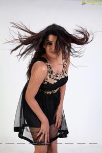 Tashu Kaushik in Black Dress