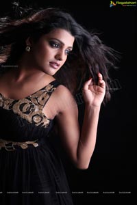 Tashu Kaushik in Black Dress