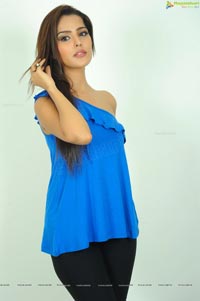 Priyanka Chabra in Blue Dress