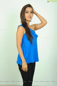 Priyanka Chabra in Blue Dress