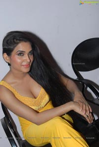 Kavya Singh Spicy Pics in Yellow Dress