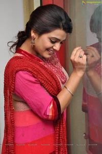 Tashu Kaushik in Red Salwar