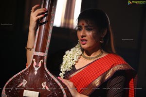 Veda Archana in Red Saree