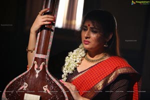 Veda Archana in Red Saree