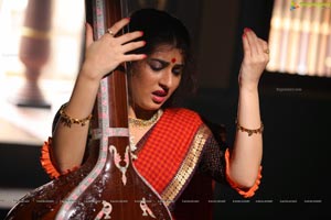 Veda Archana in Red Saree