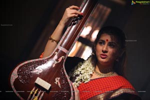 Veda Archana in Red Saree