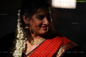 Veda Archana in Red Saree