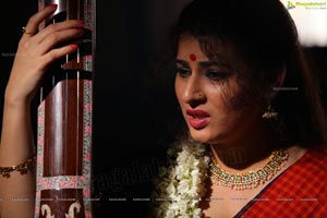 Veda Archana in Red Saree