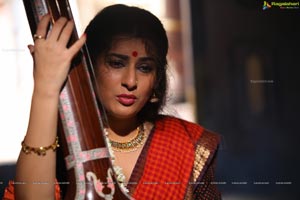 Veda Archana in Red Saree