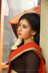 Veda Archana in Red Saree
