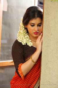 Veda Archana in Red Saree