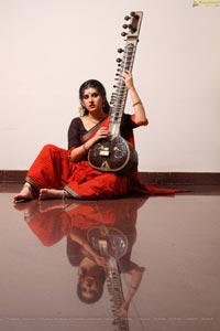 Veda Archana in Red Saree