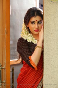 Veda Archana in Red Saree