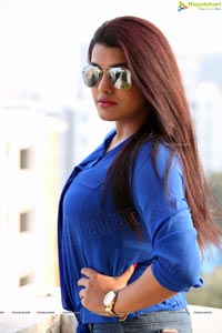 Tashu Kaushik in Blue Dress