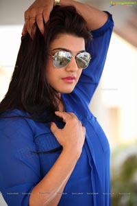 Tashu Kaushik in Blue Dress