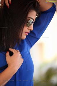 Tashu Kaushik in Blue Dress