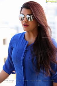 Tashu Kaushik in Blue Dress