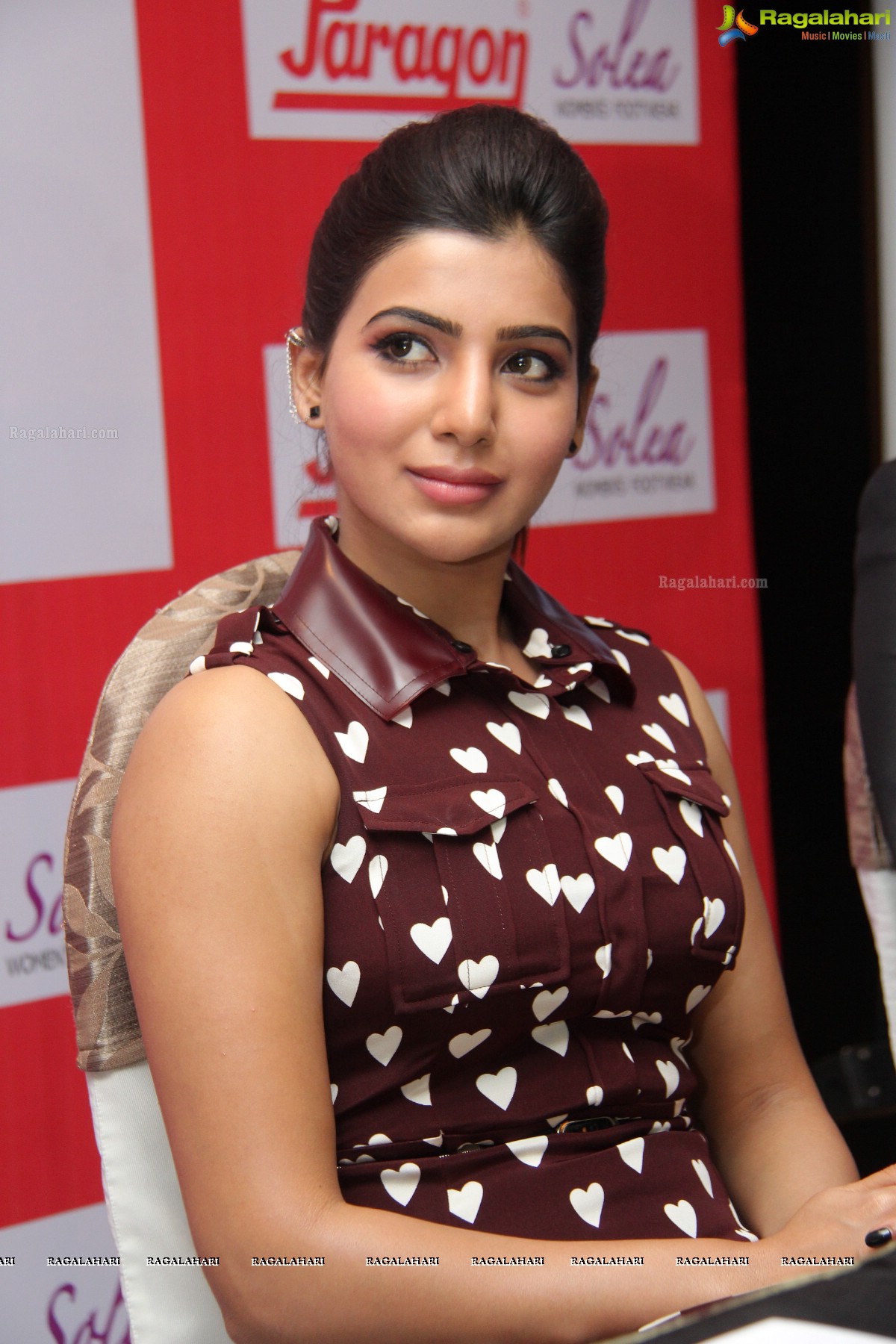 Samantha at Paragon Endorsement Press Meet