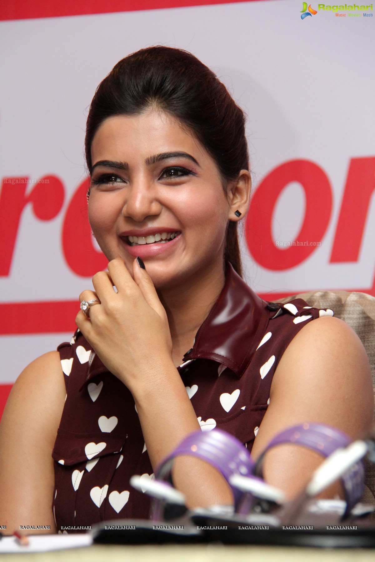 Samantha at Paragon Endorsement Press Meet