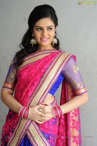 Sree Mukhi in Half Saree