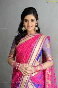 Sree Mukhi in Half Saree