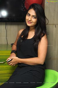Neha Deshpande in Black Dress