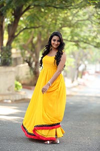 Bhanu Sri Yellow Prom Dress