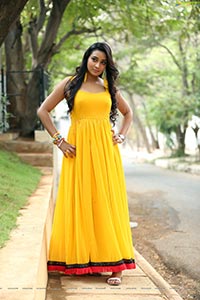 Bhanu Sri Yellow Prom Dress