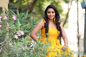 Bhanu Sri Yellow Prom Dress