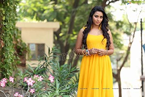 Bhanu Sri Yellow Prom Dress