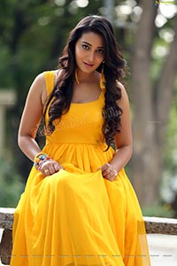 Bhanu Sri Yellow Prom Dress