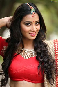 Bhanu Sri in Red Ghagra