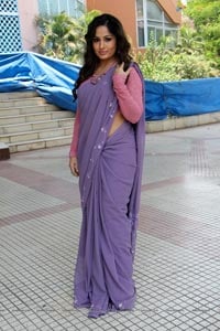 Madhavilatha Lavender Saree