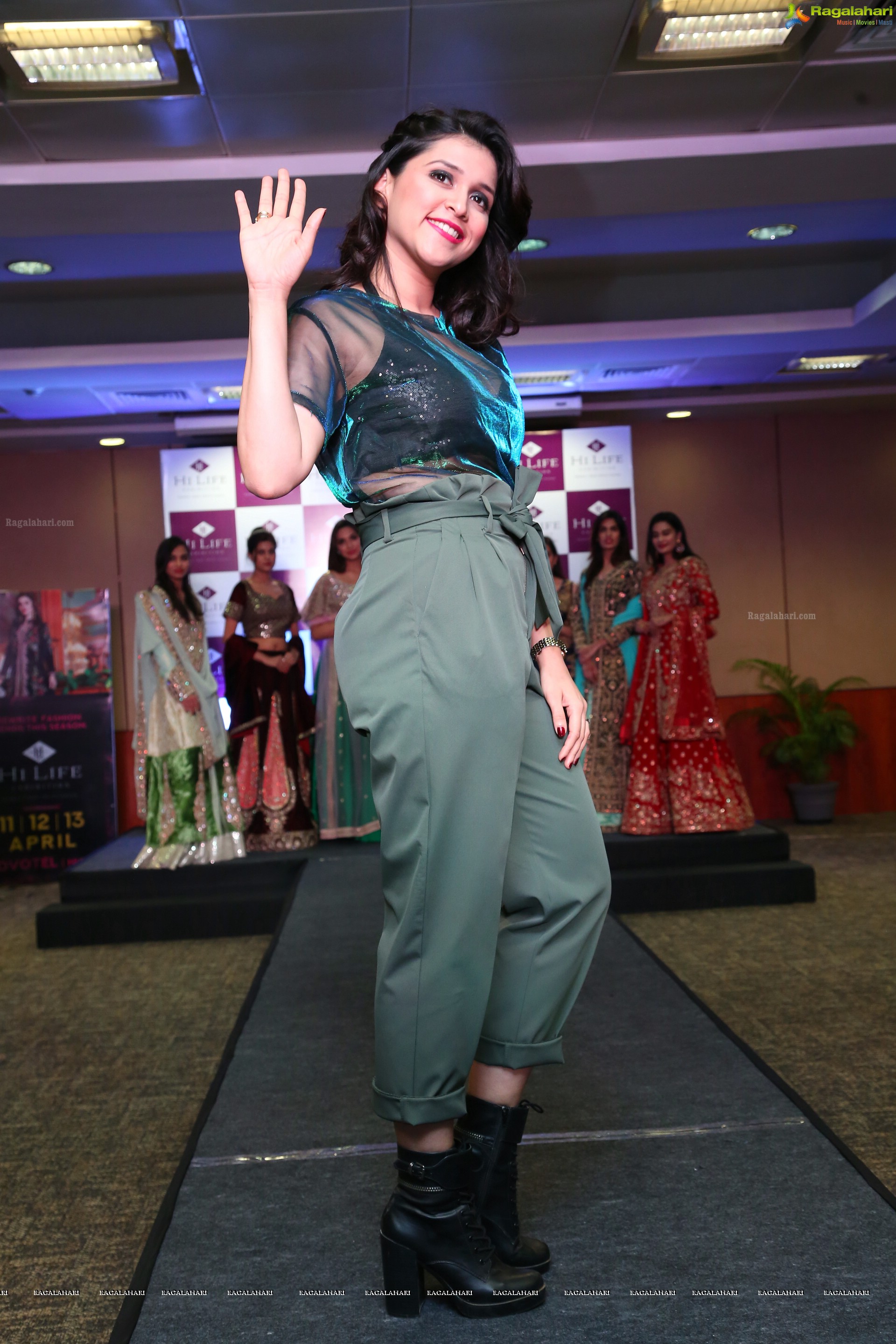 Mannara Chopra at Hi-Life Luxury Fashion Exhibition Curtain Raiser (High Definition)