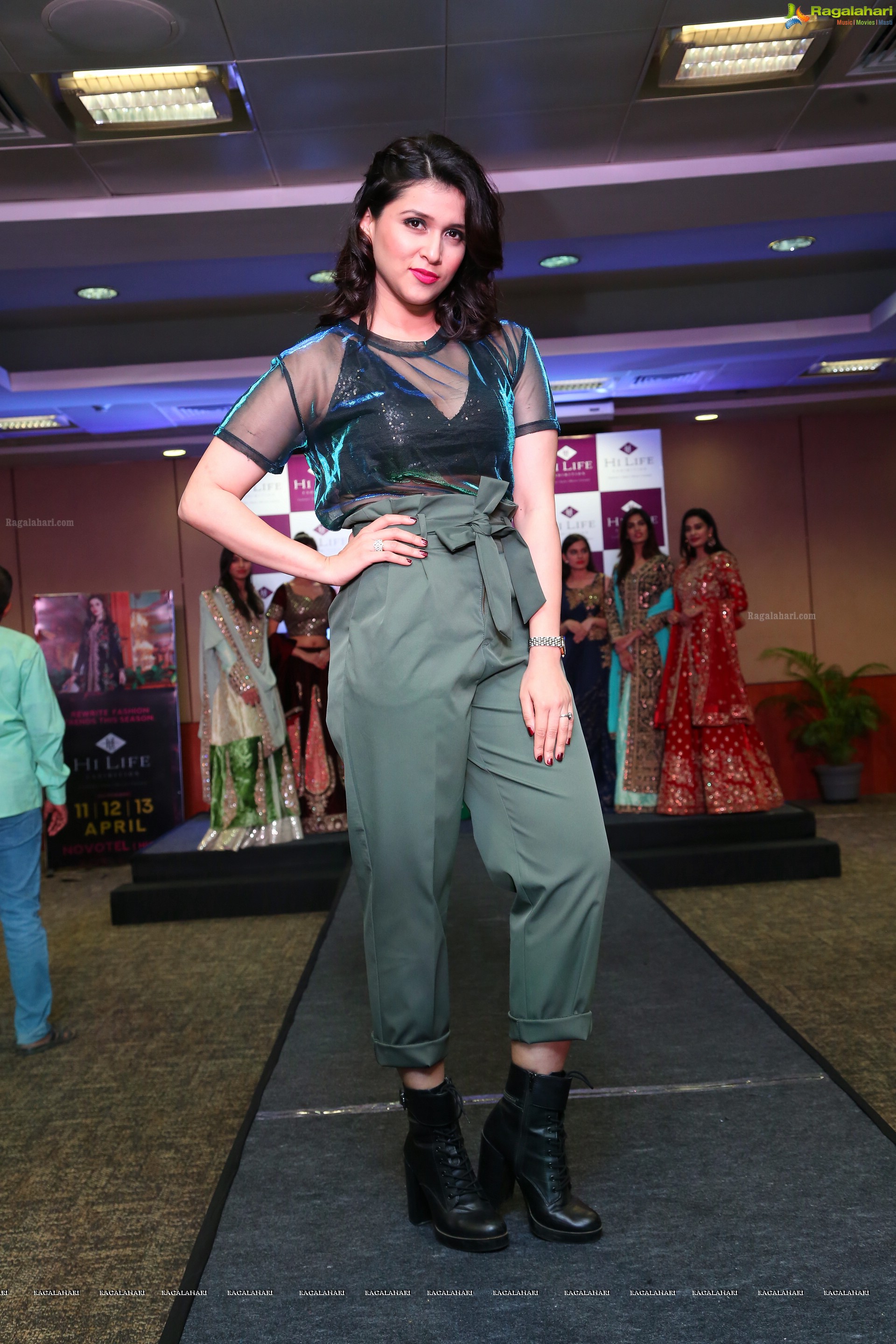 Mannara Chopra at Hi-Life Luxury Fashion Exhibition Curtain Raiser (High Definition)