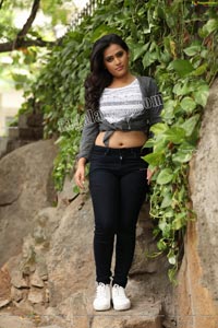 Anusha Parada in Aztec Print Top and Black Jeans