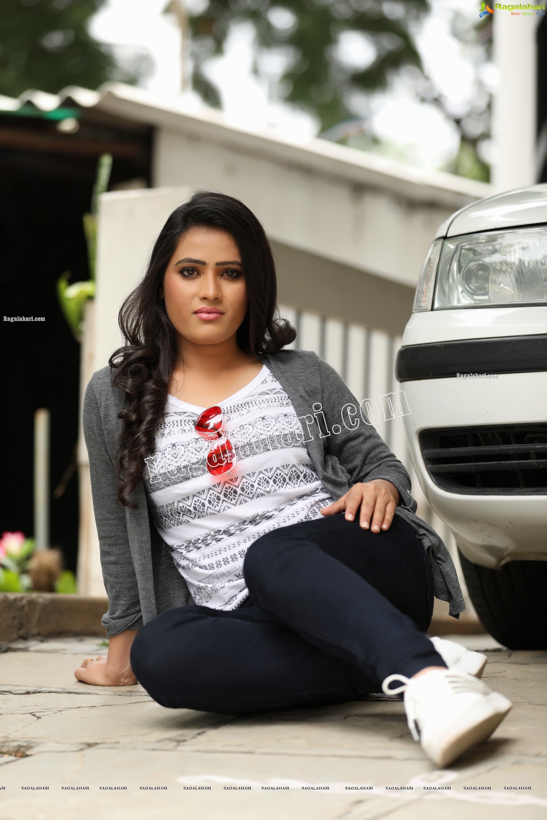 Anusha Parada in Aztec Print Top and Black Jeans Exclusive Photo Shoot